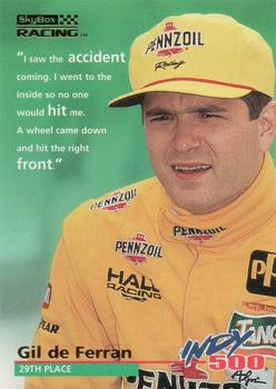 1996 SkyBox Indy 500 #83 Gil de Ferran Front