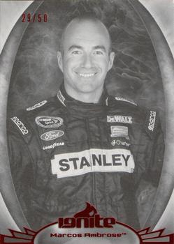 2012 Press Pass Ignite - Color Proof Black #3 Marcos Ambrose Front