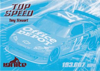 2012 Press Pass Ignite - Color Proof Cyan #60 Tony Stewart's car Front