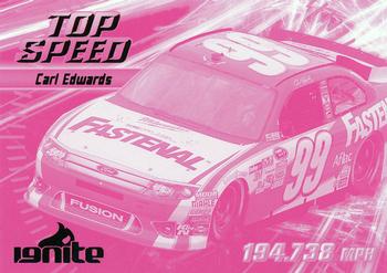 2012 Press Pass Ignite - Color Proof Magenta #51 Carl Edwards' car Front