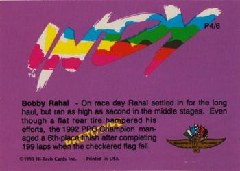 1993 Hi-Tech Indy - Prototypes #P4 Bobby Rahal Back