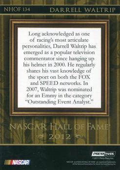 2012 Press Pass - NASCAR Hall of Fame #NHOF 134 Darrell Waltrip Back