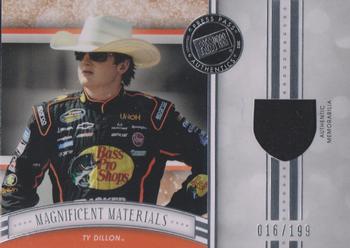 2012 Press Pass Fanfare - Magnificent Materials Silver #MM-TD Ty Dillon Front