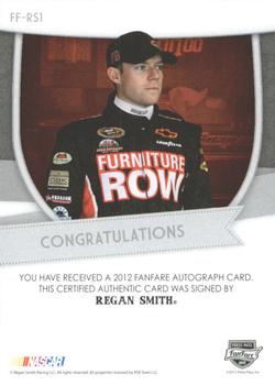 2012 Press Pass Fanfare - Autographs Silver #FF-RS1 Regan Smith Back