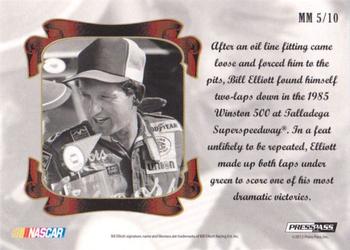 2012 Press Pass Legends - Memorable Moments #MM 5 Bill Elliott Back