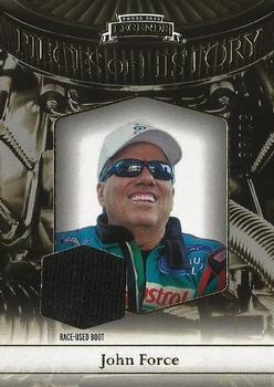 2012 Press Pass Legends - Pieces of History Memorabilia Gold #POH-JF1 John Force Front
