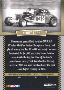 2012 Press Pass Legends - Red #7 Jerry Cook Back