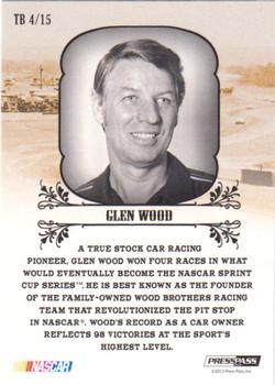 2012 Press Pass Legends - Trailblazers #TB 4 Glen Wood Back