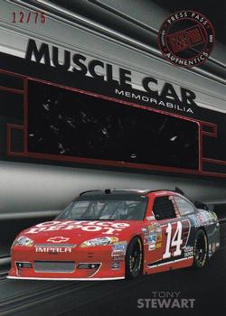 2012 Press Pass Redline - Muscle Car Memorabilia Red #MC-TS1 Tony Stewart Front