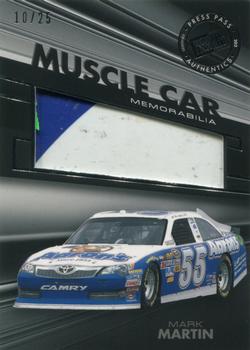 2012 Press Pass Redline - Muscle Car Memorabilia Silver #MC-MM Mark Martin Front