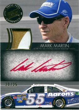 2012 Press Pass Redline - Relic Autographs Gold #RLR-MM Mark Martin Front