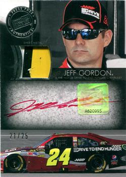 2012 Press Pass Redline - Relic Autographs Silver #RLR-JG Jeff Gordon Front