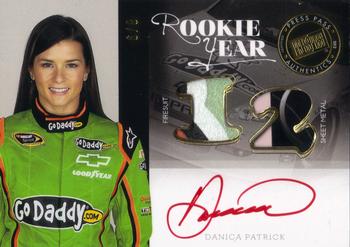 2012 Press Pass Redline - Rookie Year Relic Autographs Gold #RY-DP Danica Patrick Front