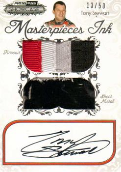 2012 Press Pass Showcase - Masterpieces Ink #MPI-TS Tony Stewart Front