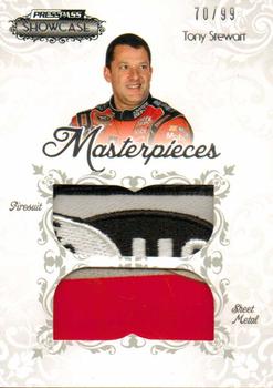 2012 Press Pass Showcase - Masterpieces Memorabilia #MP-TS Tony Stewart Front