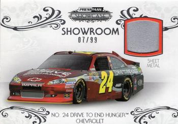 2012 Press Pass Showcase - Showroom Memorabilia #SR-JG No. 24 Drive To End Hunger Chevrolet Front