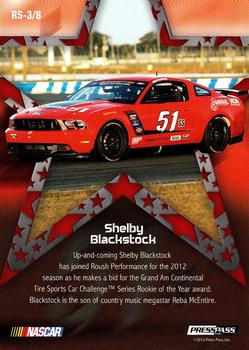 2012 Press Pass Total Memorabilia - Rising Stars #RS-3 Shelby Blackstock Back