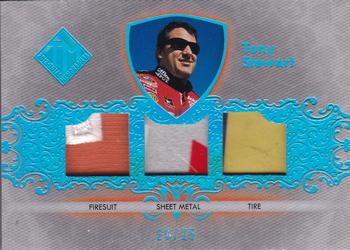 2012 Press Pass Total Memorabilia - Triple Swatch Holofoil #TM-TS Tony Stewart Front