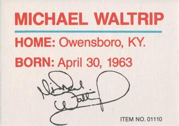 1989-92 Racing Champions Stock Car #01110 Michael Waltrip Back