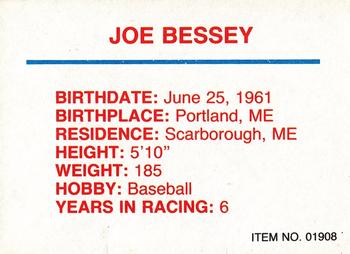 1989-92 Racing Champions Stock Car #01908 Joe Bessey Back