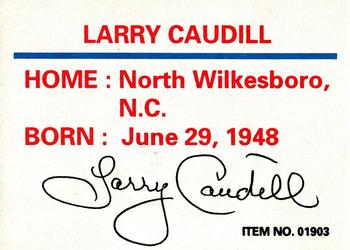 1989-92 Racing Champions Stock Car #01903 Larry Caudill Back