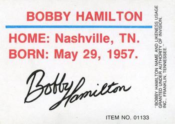 1989-92 Racing Champions Stock Car #01133 Bobby Hamilton Back