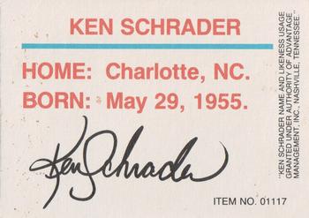 1989-92 Racing Champions Stock Car #01117 Ken Schrader Back