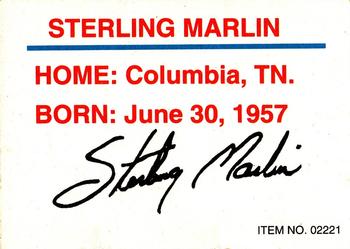 1994 Racing Champions Stock Car #02221 Sterling Marlin Back