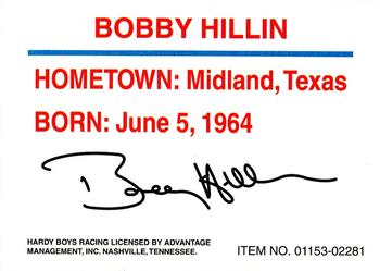 1994 Racing Champions Stock Car #01153-02281 Bobby Hillin Jr. Back