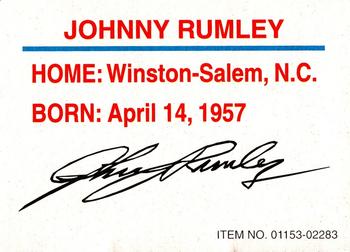 1994 Racing Champions Stock Car #01153-02283 Johnny Rumley Back