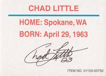 1995 Racing Champions Stock Car #01153-03750 Chad Little Back