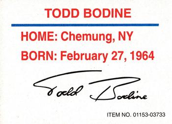 1995 Racing Champions Stock Car #01153-03733 Todd Bodine Back