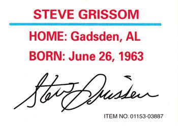 1996 Racing Champions Stock Car #01153-03887 Steve Grissom Back
