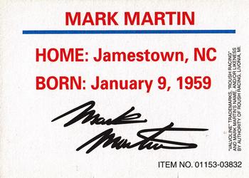 1996 Racing Champions Stock Car #01153-03832 Mark Martin Back