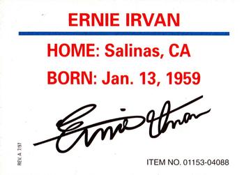1997 Racing Champions Stock Car #01153-04088 Ernie Irvan Back