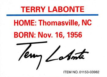 1997 Racing Champions Stock Car #01153-03982 Terry Labonte Back