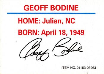 1997 Racing Champions Stock Car #01153-03963 Geoff Bodine Back