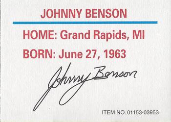1997 Racing Champions Stock Car #01153-03953 Johnny Benson Jr. Back