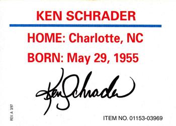 1997 Racing Champions Stock Car #01153-03969 Ken Schrader Back