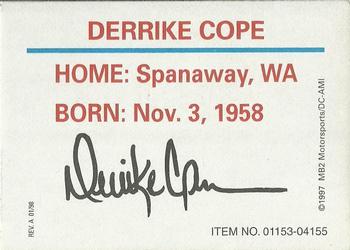 1998 Racing Champions NASCAR #01153-04155 Derrike Cope Back