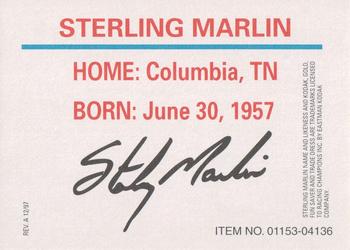 1998 Racing Champions NASCAR #01153-04136 Sterling Marlin Back