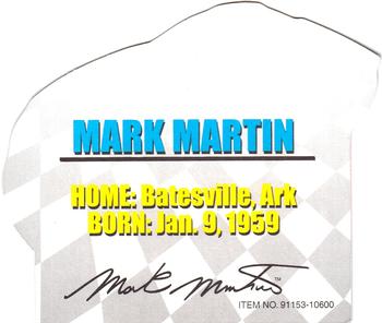 1999 Racing Champions #91153-10600 Mark Martin Back