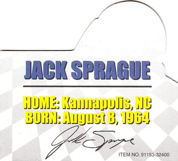 1999 Racing Champions #91153-32400 Jack Sprague Back