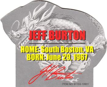 1999 Racing Champions #91153-19901 Jeff Burton Back