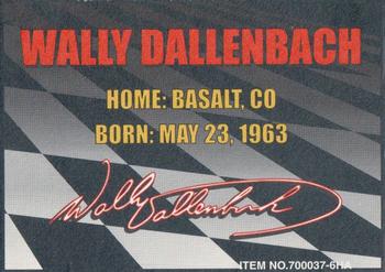 2000 Racing Champions #700037-6HA Wally Dallenbach Back