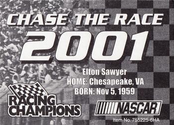 2001 Racing Champions #755225-6HA Elton Sawyer Back