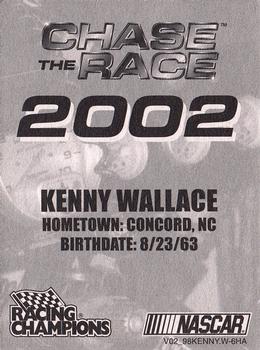 2002 Racing Champions #V02_98KENNY.W-6HA Kenny Wallace Back