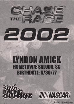 2002 Racing Champions #771167-6HA Lyndon Amick Back