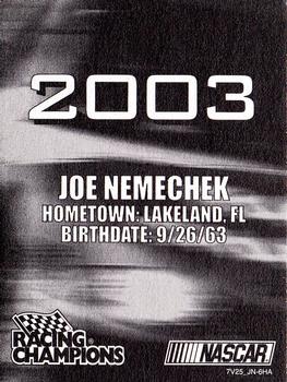 2003 Racing Champions #03-07 Joe Nemechek Back
