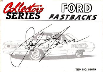 1992 Racing Champions Racing Hero's #01679 John Sears Back